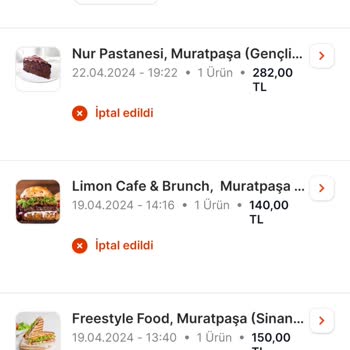 Migros Yemek 1 Saat Sonra Gelen İptaller