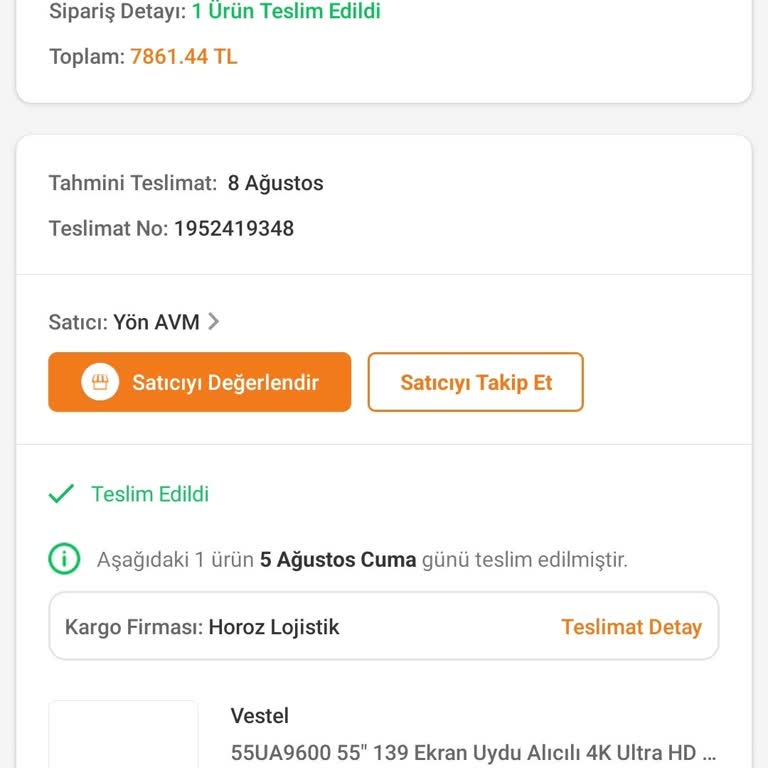 Vestel Televizyondan Gelen Yoğun Çınlama Ve Bu Hatayı Kabul Etmemeleri