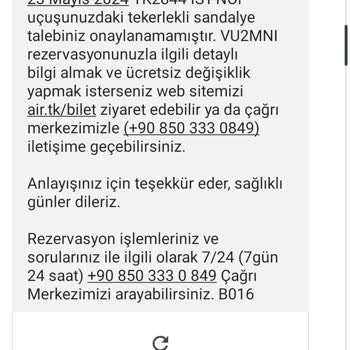 Türk Hava Yolları Na Yakışmadı