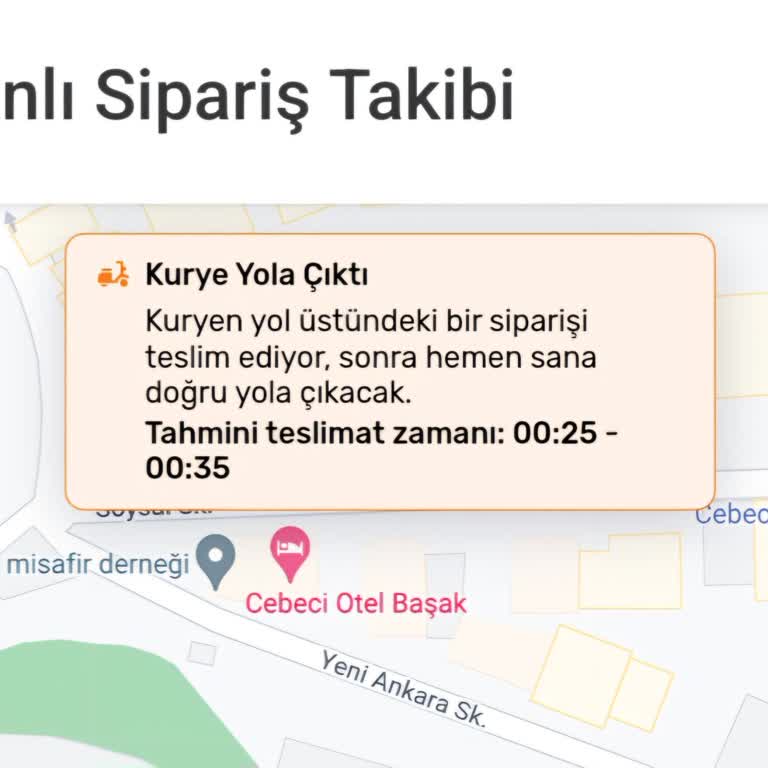 Trendyol Yemek Trendyol GO Kuryesi Yemeğimi Gezdiriyor.