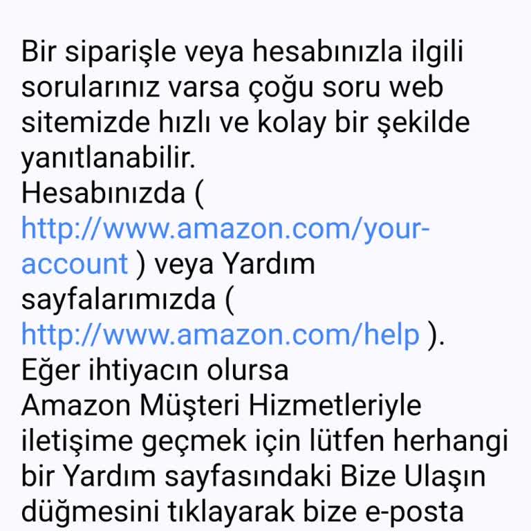 Amazon Müşteri Hizmetleri İletişim Problemi