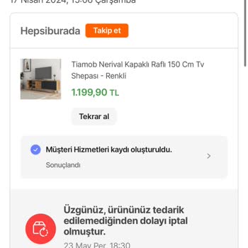Hepsiburada Müşteri Temsilci Yalanı Ve Teslim Edilmeyen Ürün Fiyaskosu