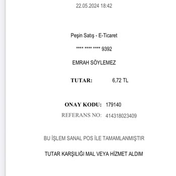 United Payment Kredi Kartından Bilgim Dışında İşlem