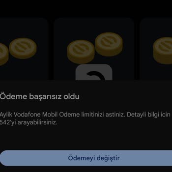 Vodafone Mobil Ödeme İşlem Hatası