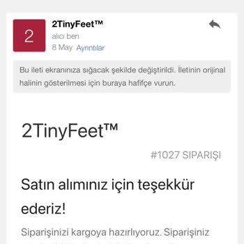2 Tiny Feet Instagram&nbsp; Sayfası Ürün Satıyor Ve Gelmiyor