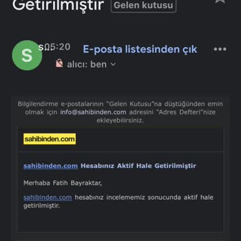 Sahibinden Hesabım Haksız Yere Kalıcı Olarak Kapatıldı