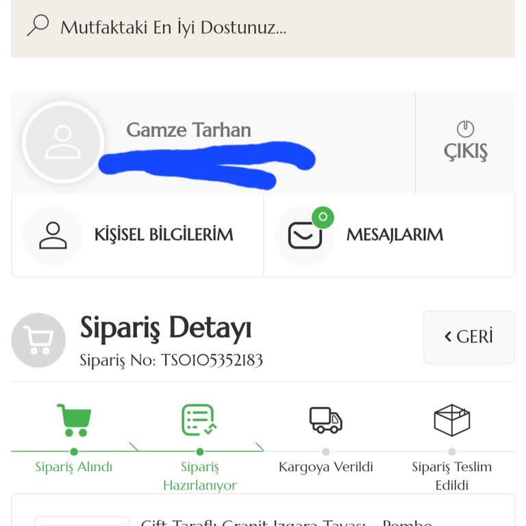 Bernardo Resmi Sitesinden Aldığım Ürünleri Kargoya Vermemesi