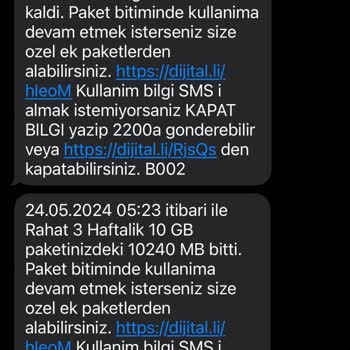 Turkcell 7GB İnternetim Yok Oldu