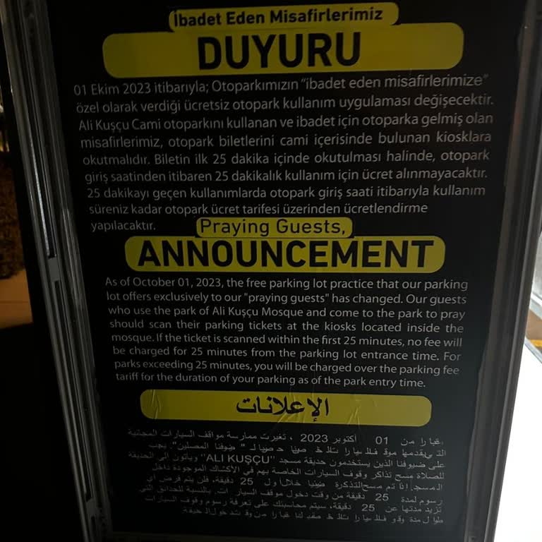 İGA Paralı İbadete Geçmiş