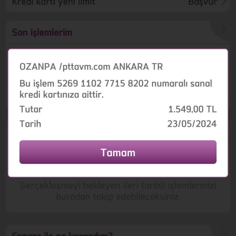 Epttavm Ozanpa Para Çekildi Siparişlerde Gözükmüyor