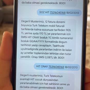Türk Telekom Yanıltıcı Tarife Bilgisi Ve Mağduriyet