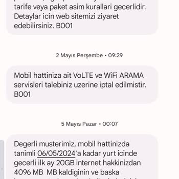 Türk Telekom SMS'ten Ücret Alabilmek İçin İstemediğimiz Volte Açıyor.