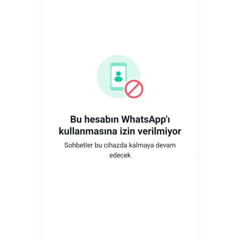 WhatsApp Spam Nedeniyle Whatsappım Kapandı