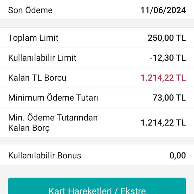 Garanti BBVA 6 Yıl Önce Ödenen Borç