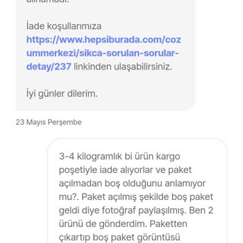 Hepsiburada Ve Webyeni Ücret İademi Yapmıyor