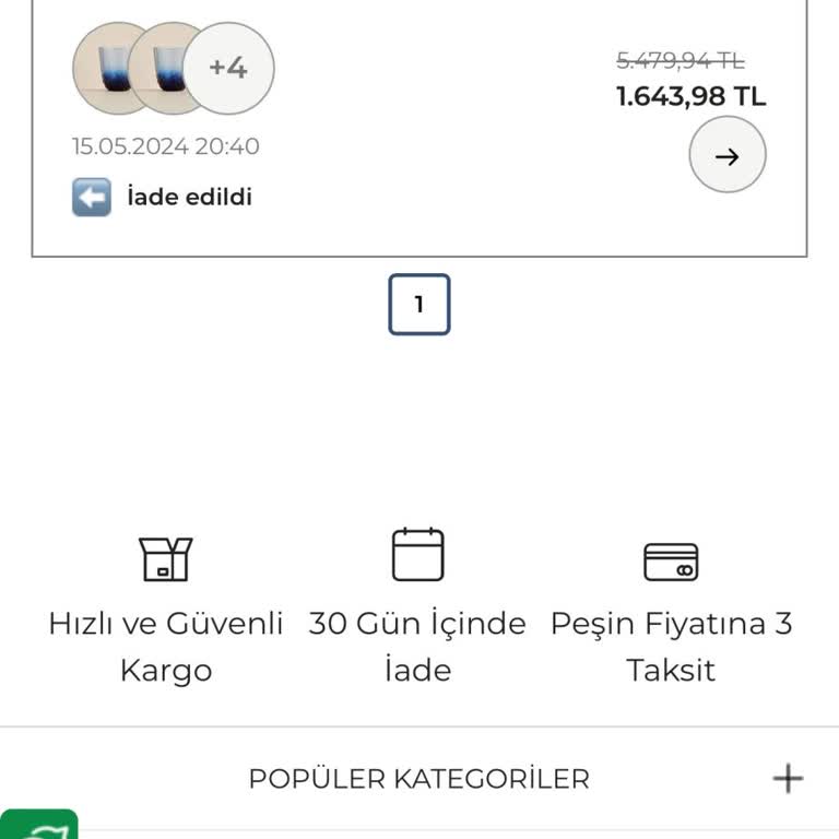 Bella Maison Kargoya Verilen Ürünüm Adresime Gelmeden İade Talebi Oluşturuldu