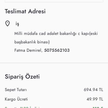 Boyner Yanlış Gönderdikleri Siparişe Kargo Parası Kesiyor.