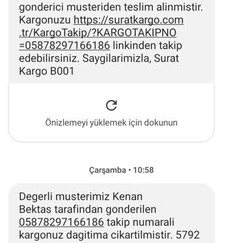 Sürat Kargo Teslim Edilmeyen Ürün