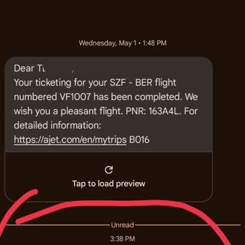 AJet (Anadolu Jet) VF1007 Uçuş İptal SMS'i Ve Çözümsüzlük
