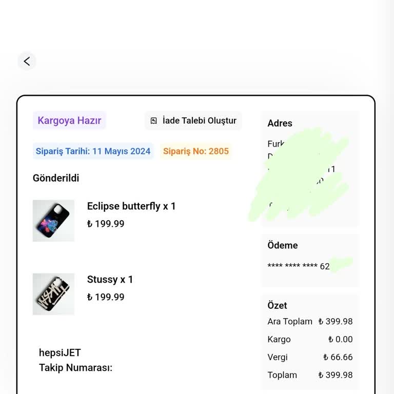 Ebi Case Ebicase Ürünlerimi Göndermiyor