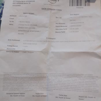 TCL Telefon Arızalanan Akıllı Saatin Servisten Problemli Gelmesi.