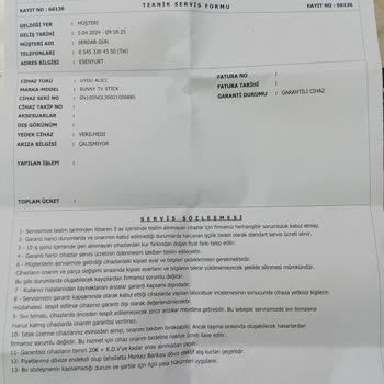 Sunny TV Stick Tamir Sürecinde Yaşanan Sorunlar Ve Müşteri Memnuniyetsizliği