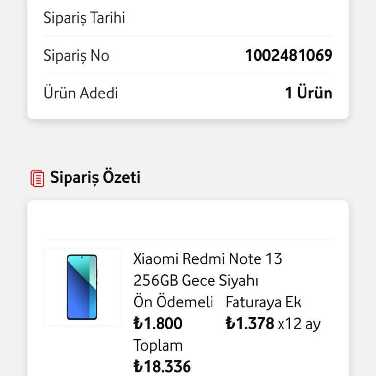 Vodafone Hızlı Teslimat Deneyimim