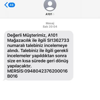 A101 Açılmamış TV İadesini Almıyor