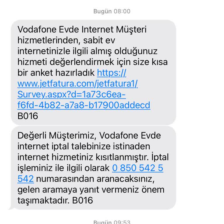 Vodafone Net Pişmanlık. Süreç Çok Fazla Uzadı