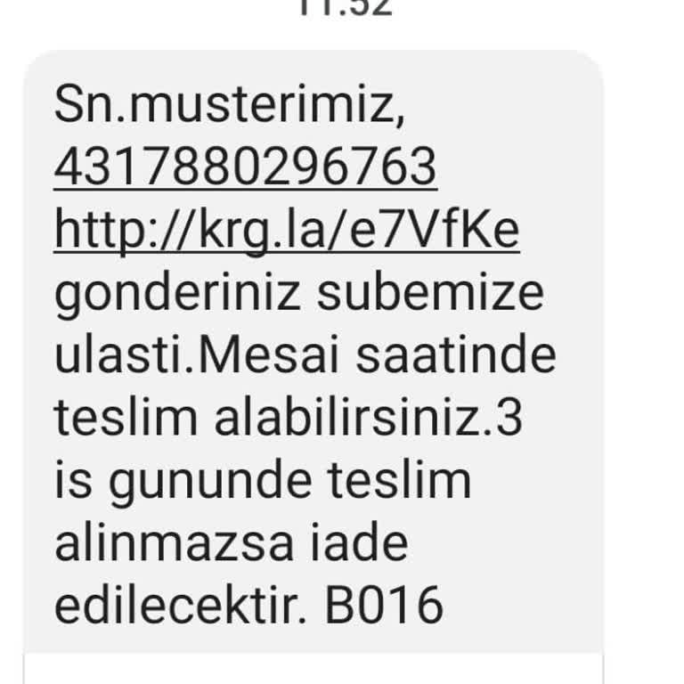 Aras Kargo Kumluca Şubesi Kargo Teslimat Problemi