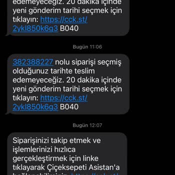 Çiçek Sepeti Ulaşmayan Ürün