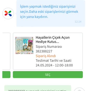 Çiçek Sepeti Ulaşmayan Ürün