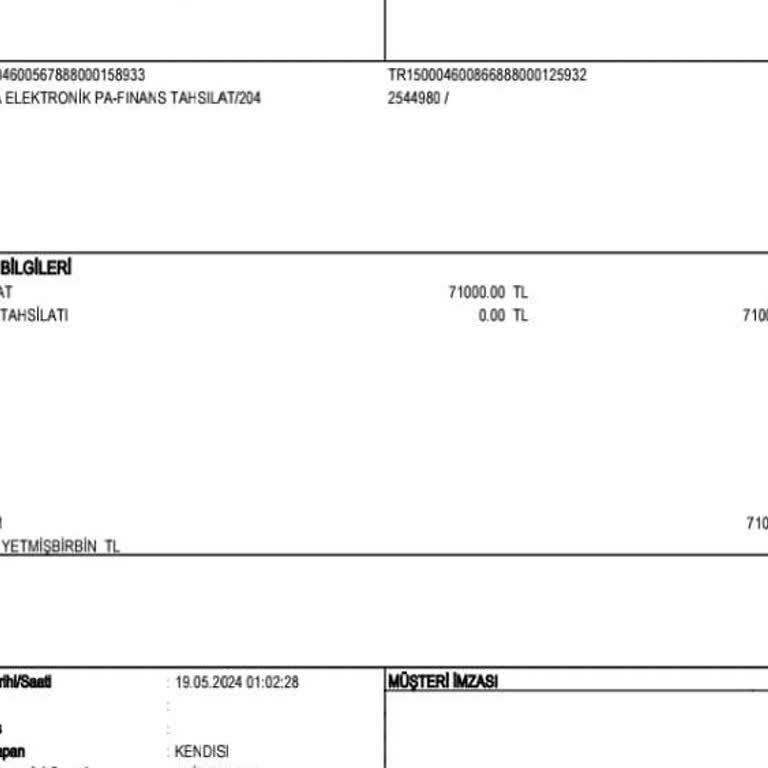 Akbank Bilgim Dışında Yapılan Kredi Çekimi