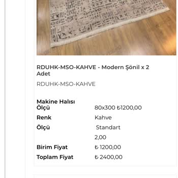 Reydeko Halıdan Şikayetçiyim