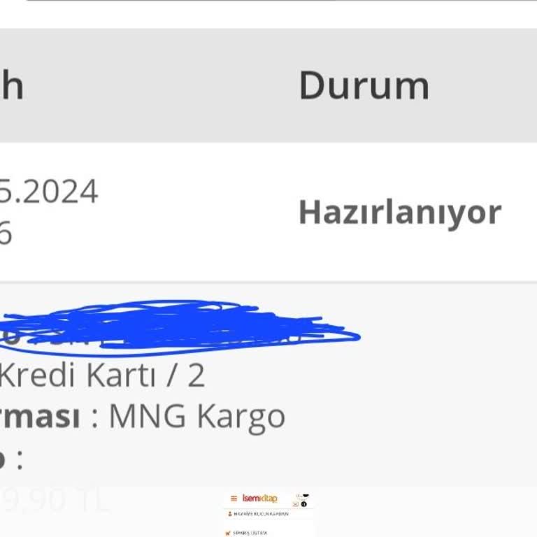 İsem Kitap Yayıncılık 10 Gündür Siparişim Kargolamadı