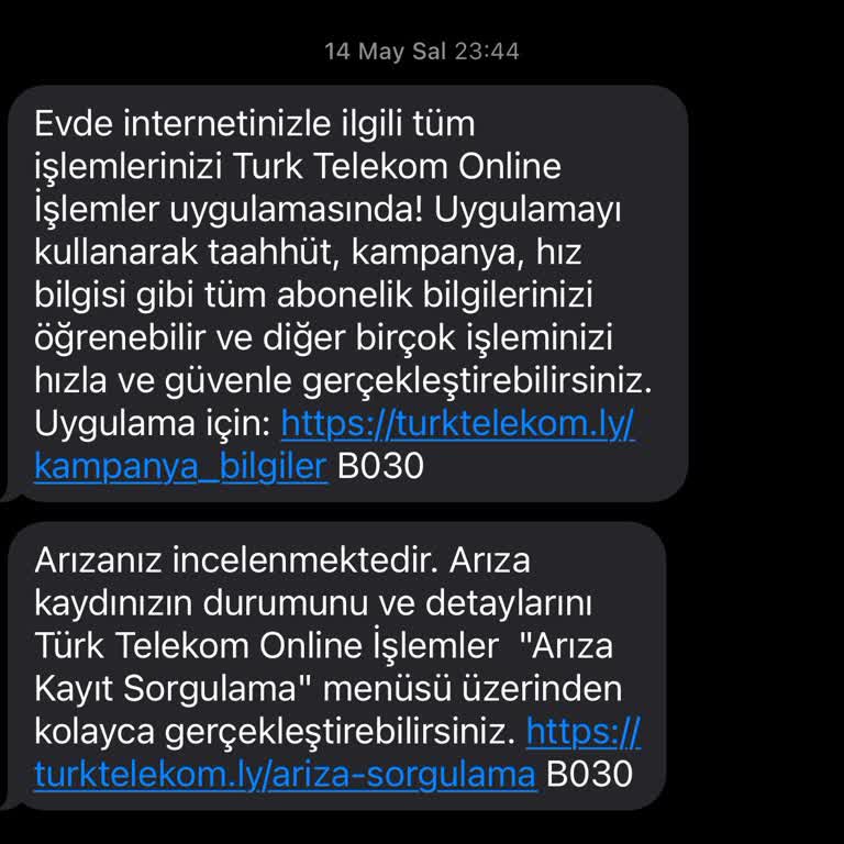 Türk Telekom'un Genel Arıza Yalanı, Gelip Sorunu Halletmeye Çalışmama