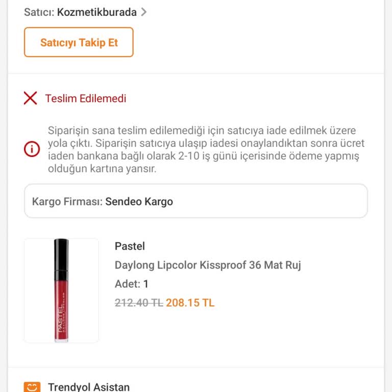 Sendeo Evde Yok Diyerek İade Gönderdi Evde Olduğum Halde