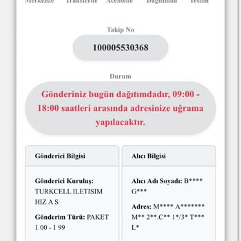 Kuryenet Teslim Edilemeyen Kargo