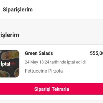 Yemek Sepeti Sorumsuzluğu