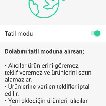 Dolap Bilgim Onayım Olmadan Tatil Moduna Alıyor Sürekli