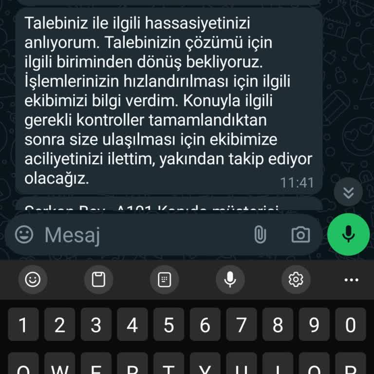 A101 İptal Olan Ürünlerin İadesini Yapmıyor