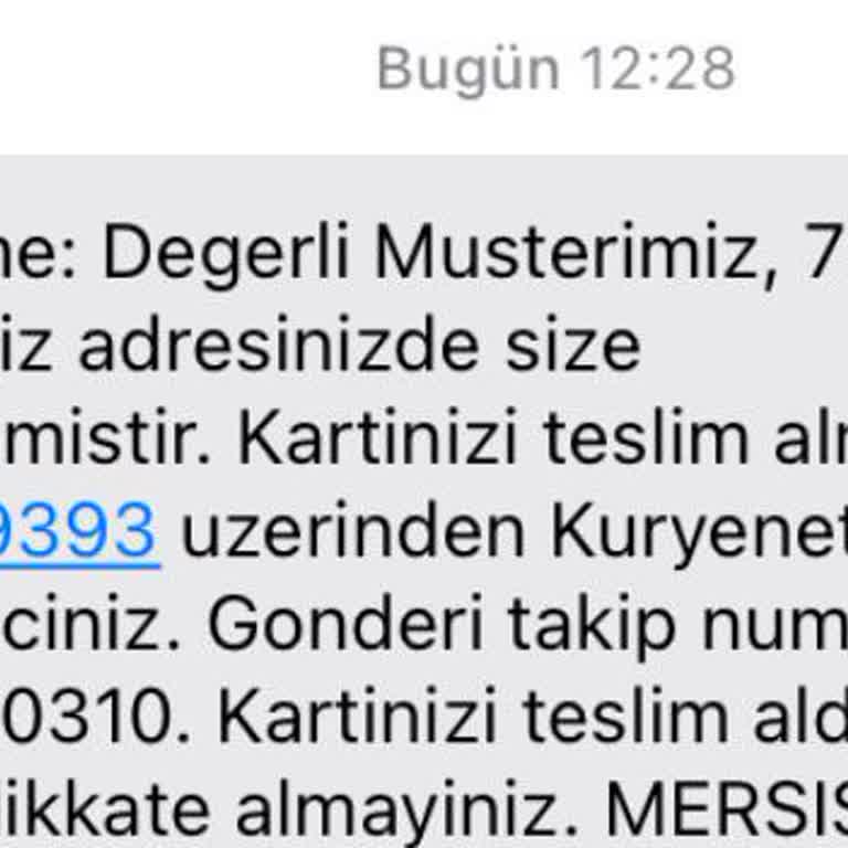 Kuryenet Denizbank Kartımı Teslim Etmiyor