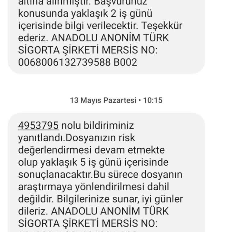 Anadolu Sigorta Kasko Hizmeti Vermiyor Lütfen Kaçının