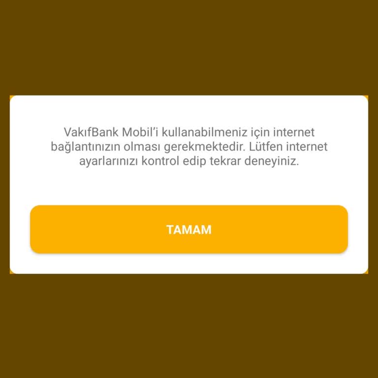 VakıfBank Mobil Bankacılığa Erişim Sorunu