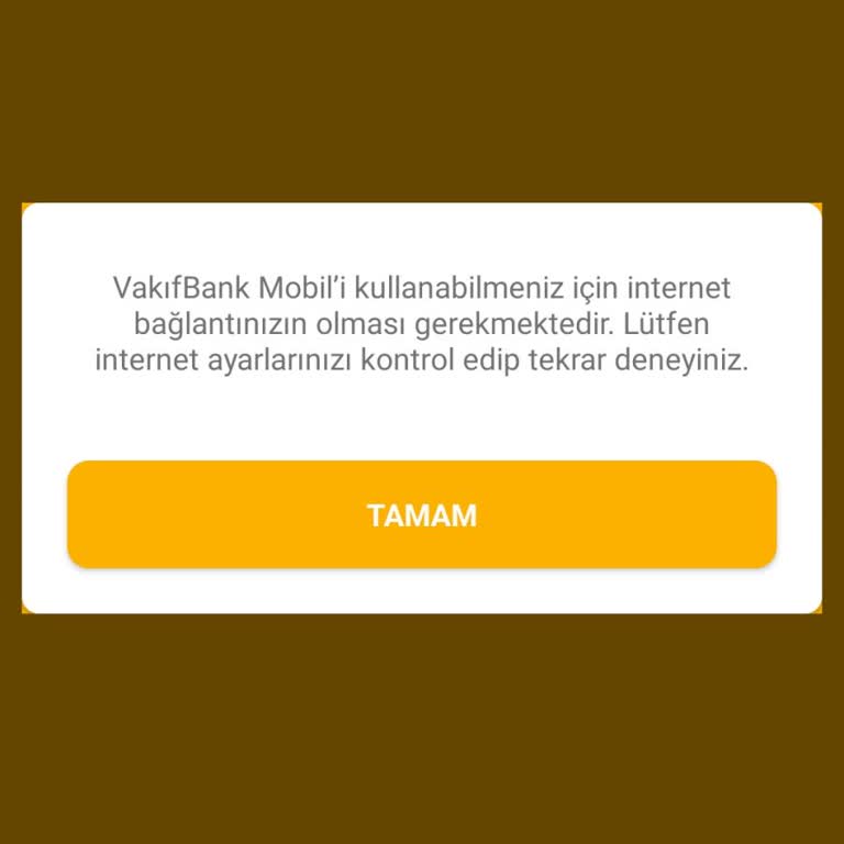 VakıfBank Uygulama Girişi Hatası