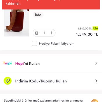 Boyner Kod Hatası Veriyor