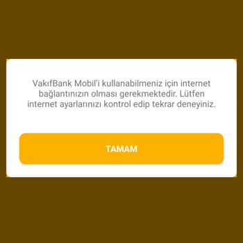 VakıfBank Mobil Giriş Yapamıyorum