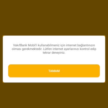 VakıfBank İnternet Bankacılık Hata
