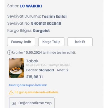 LCW Müşterisini Mağdur Ediyor