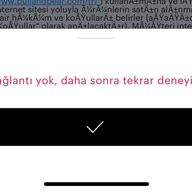 Pull & Bear Ödeme Beklemede/ Sipariş İptali Problemi